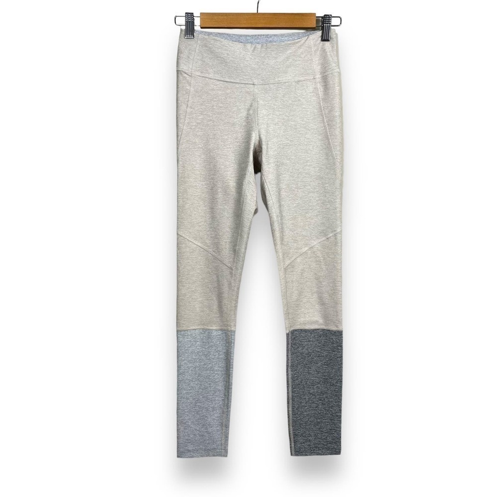 Outdoor Voices Leggings Womens Medium Gray Taupe Two Tone Heathered - Picture 3 of 12
